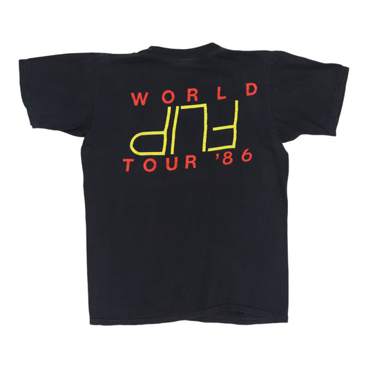 1986 Nils Lofgren Flip World Tour Shirt