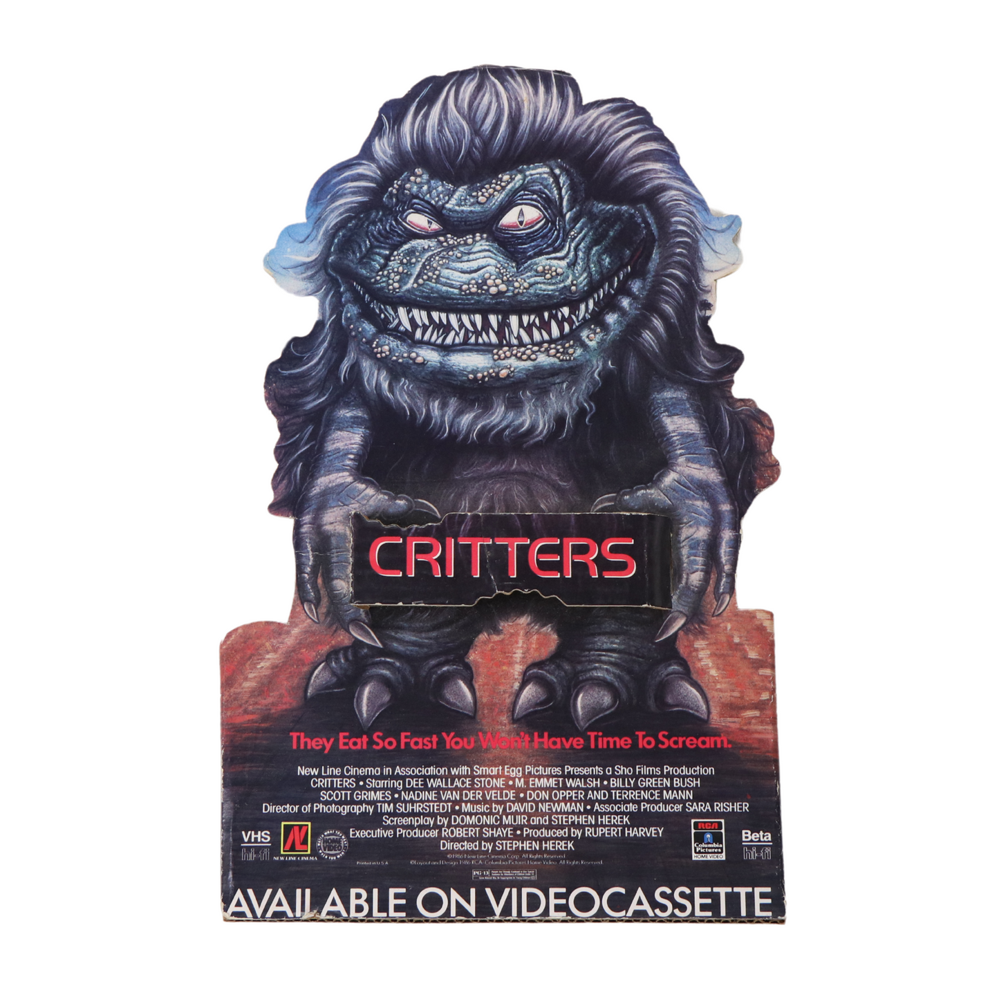 1986 Critters Movie Counter Display