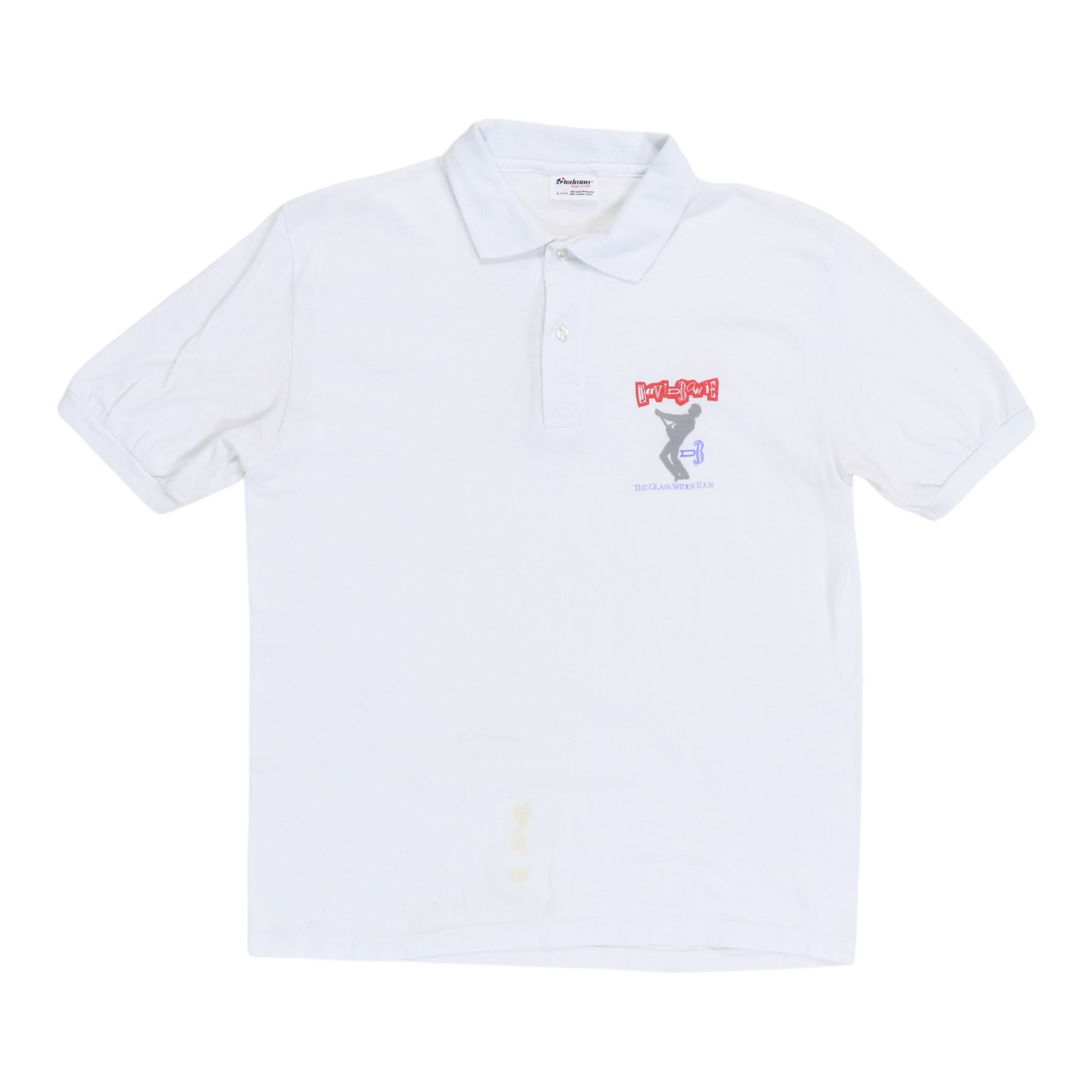 1987 David Bowie Glass Spider Crew Polo Shirt