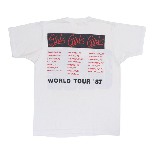 1987 Motley Crue Girls Girls Girls Tour Shirt