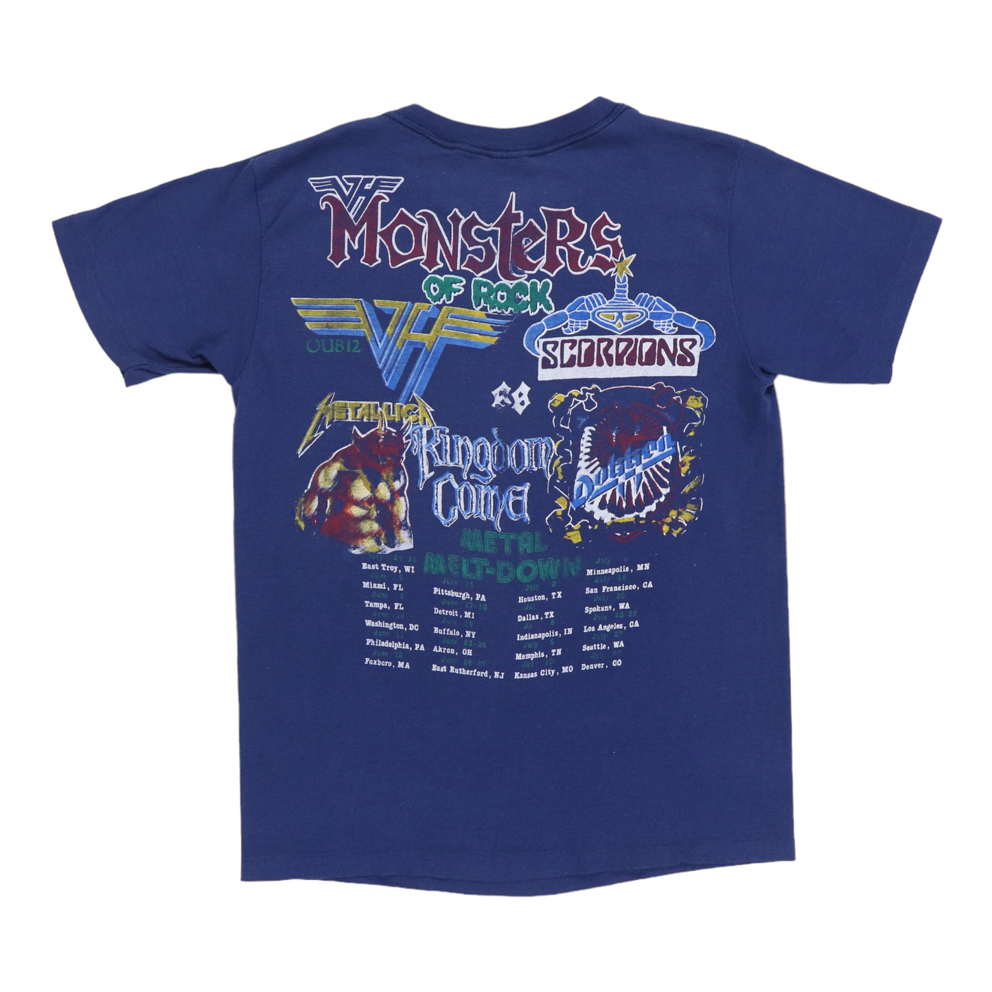 1988 Monsters Of Rock Metal Madness Tour Shirt