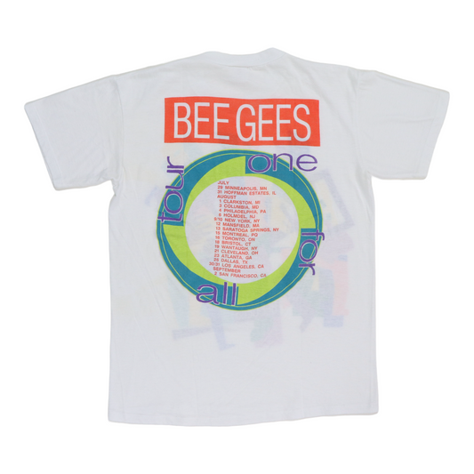 1989 Beegees One For All Tour Shirt