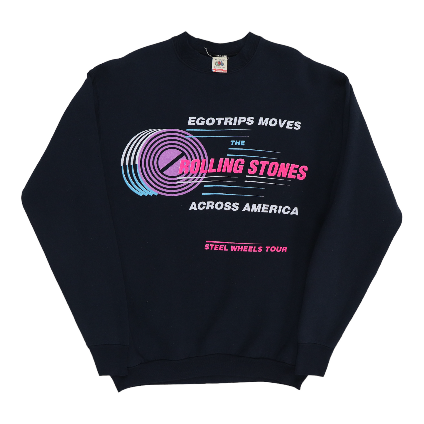 1989 Rolling Stones Steel Wheels Crew Tour Sweatshirt