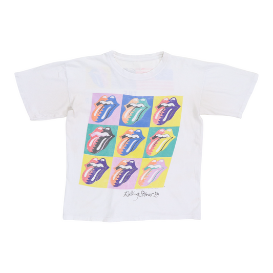 1989 Rolling Stones Steel Wheels Warhol Tour Shirt