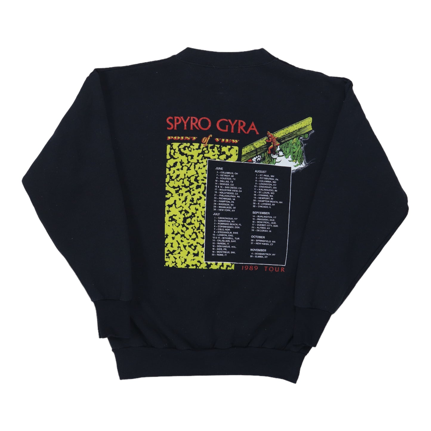 1989 Spyro Gyra Point Of View Tour Sweatshirt