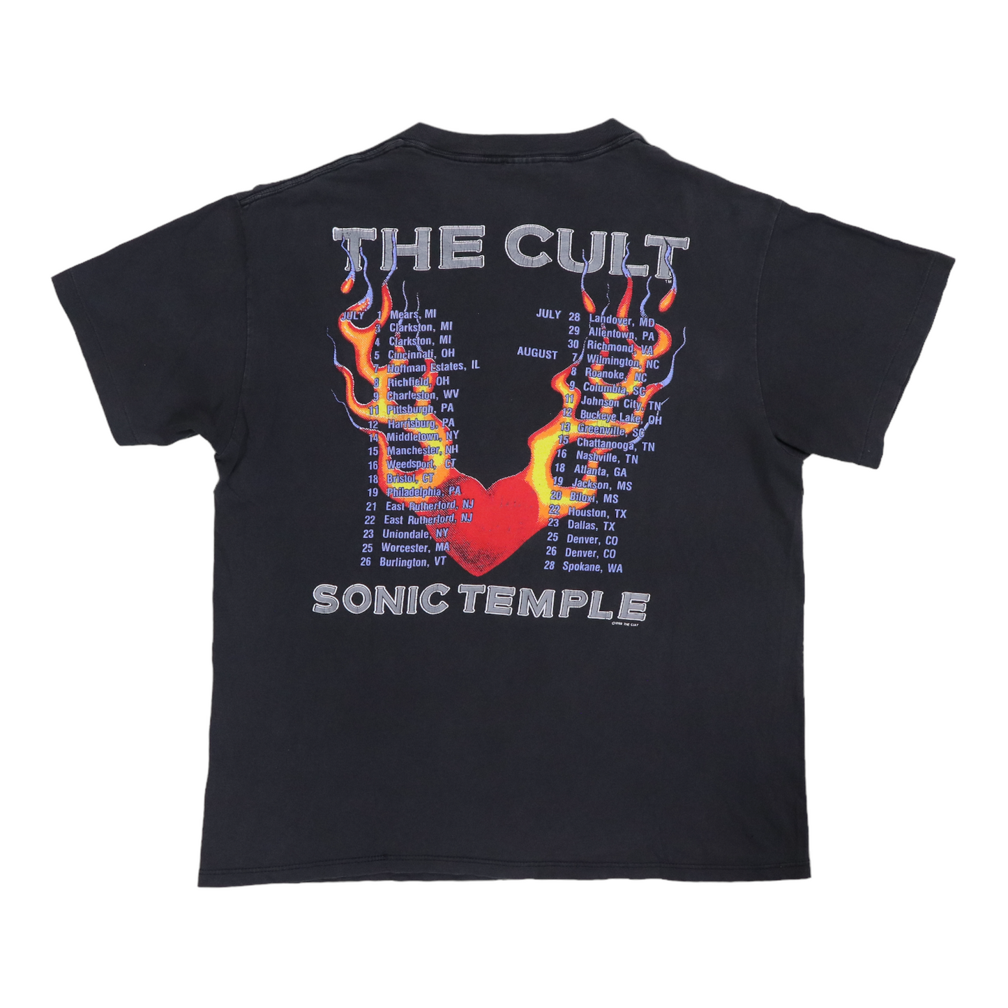 1989 The Cult Sonic Temple Tour Shirt