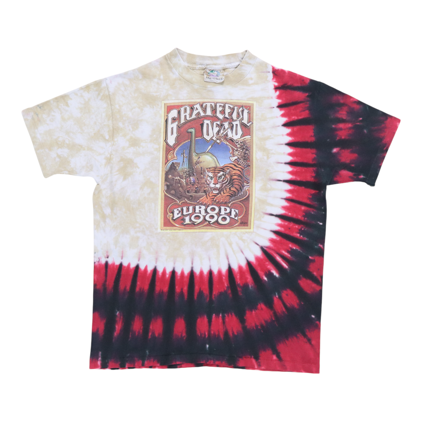 1990 Grateful Dead Tie Dye European Tour Shirt