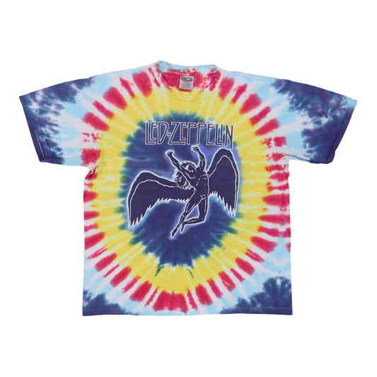 1990s Led Zeppelin Swan Song Tie Dye Shirt