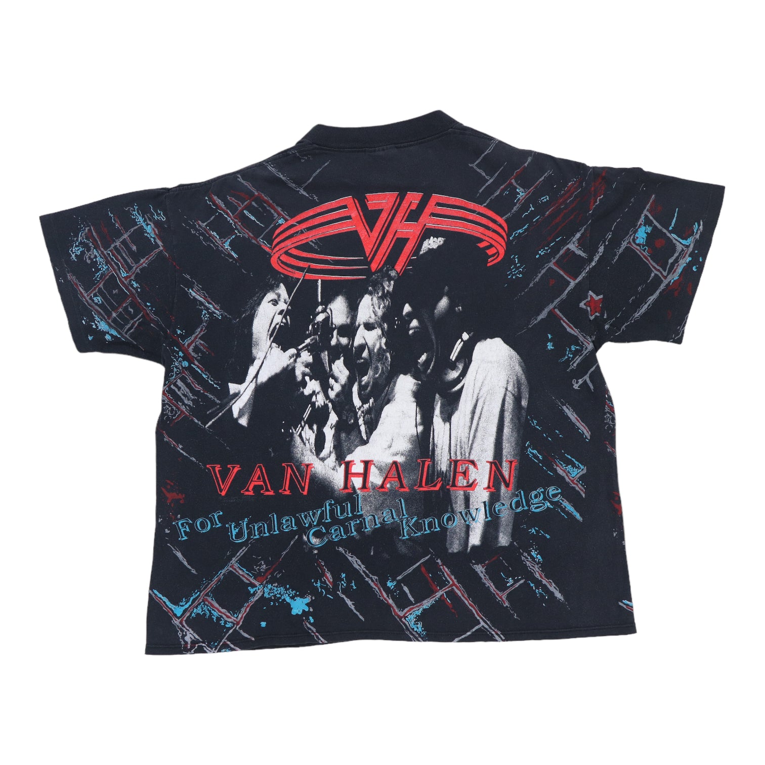 1991 Van Halen All Over Print Shirt – WyCo Vintage