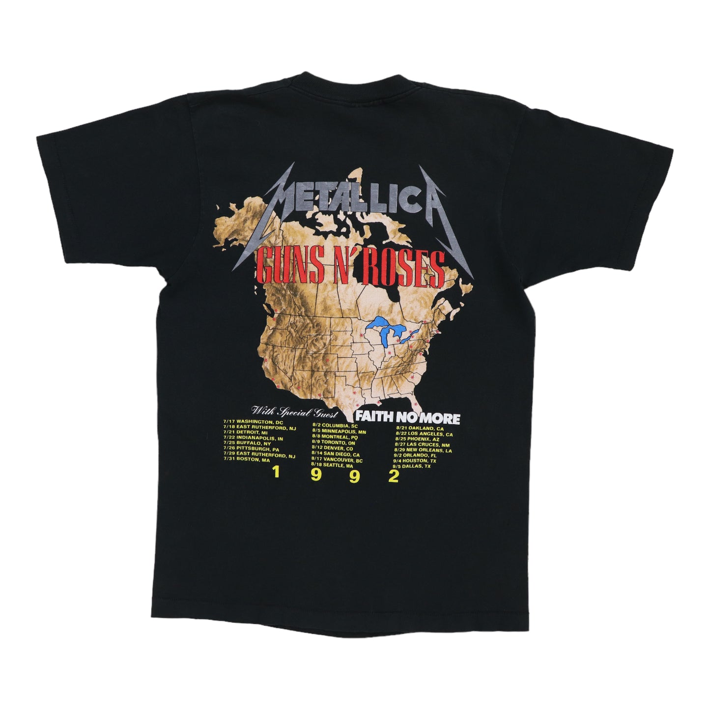 1992 Guns N Roses MetaLlica Tour Shirt