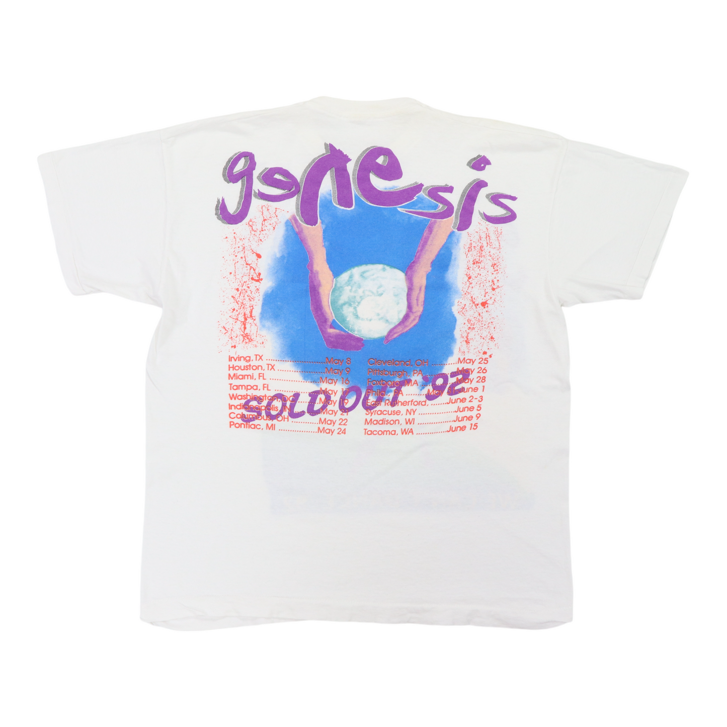 1992 Genesis We Can't Dance Tour Shirt