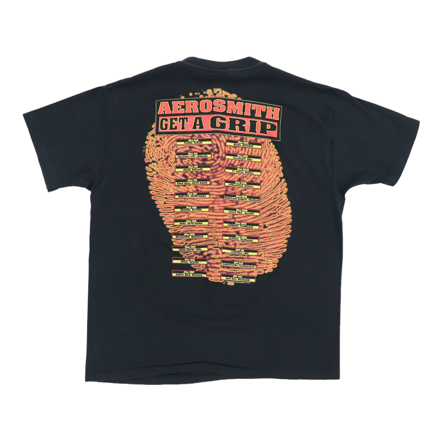 1993 Aerosmith Get A Grip Tour Shirt