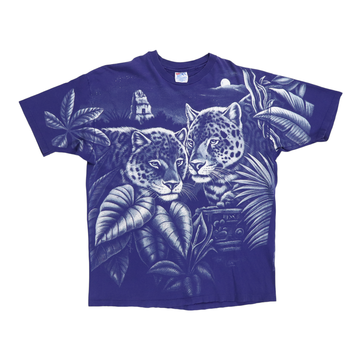 1993 Leopard Cats All Over Print Shirt