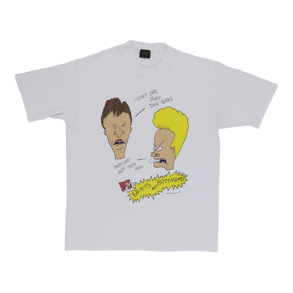 1993 Beavis & Butthead I Don't Like Stuff That Sucks Shirt