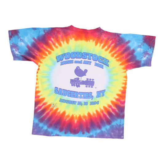 1994 Woodstock Music Festival Concert Tie Dye Shirt