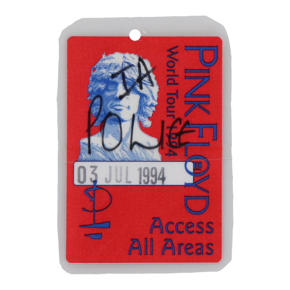 1994 Pink Floyd Backstage Pass Laminate