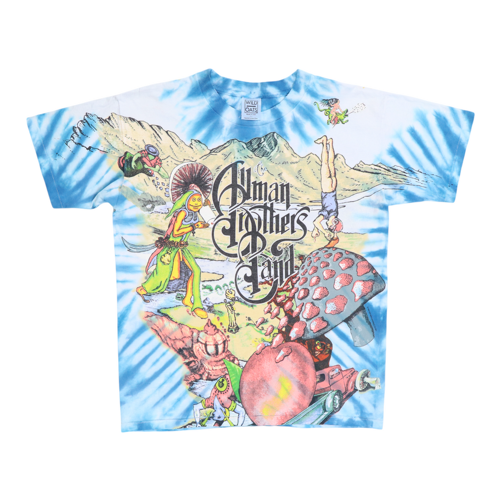 1995 Allman Brothers All Over Print Tie Dye Shirt