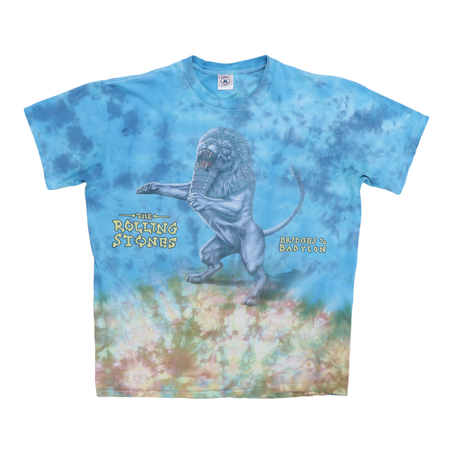 1997 Rolling Stones Bridges To Babylon Tie Dye Shirt