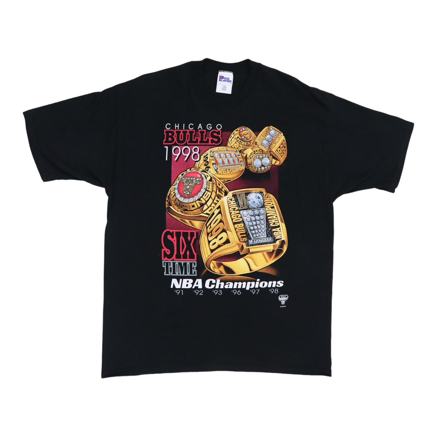 1998 Chicago Bulls Championship Rings Shirt