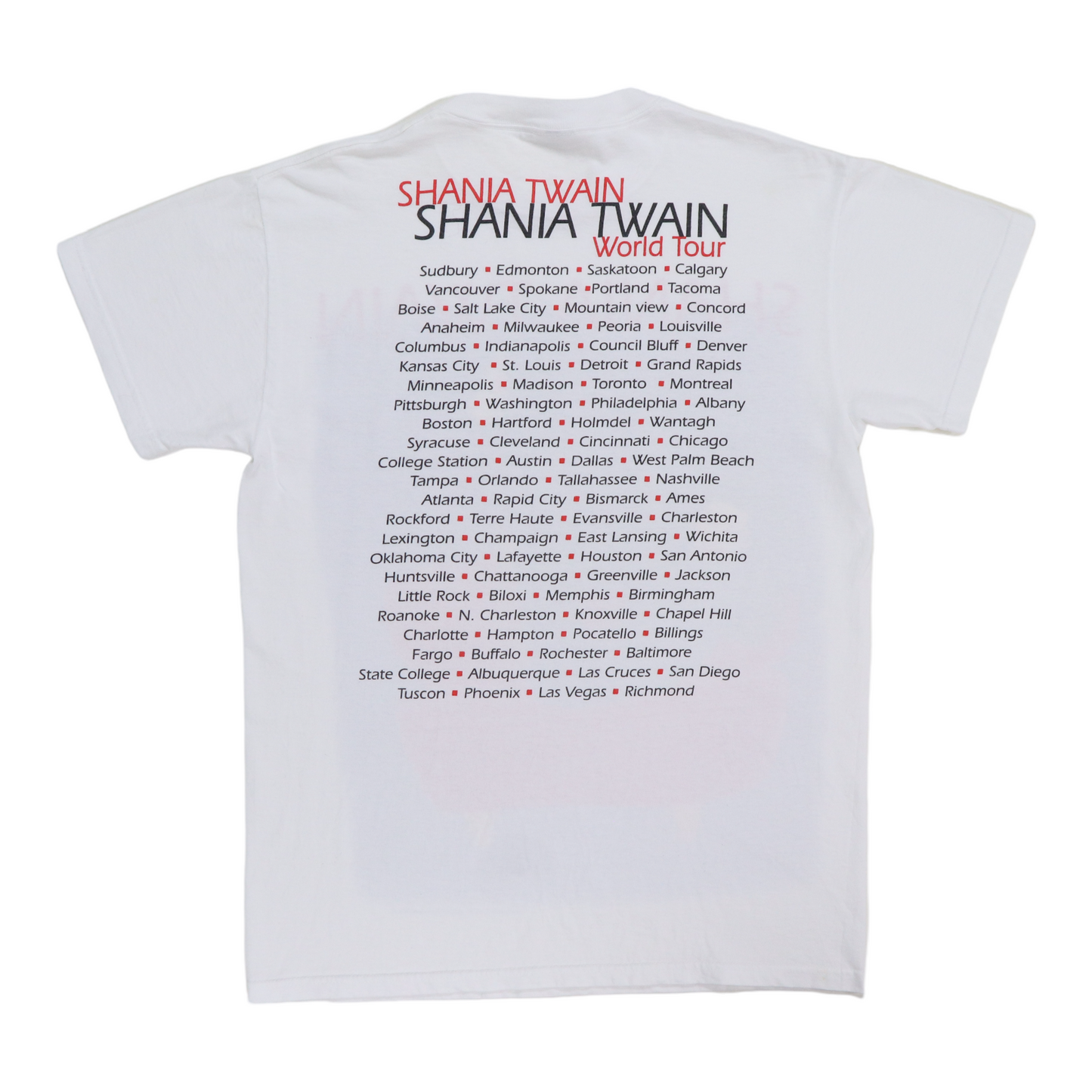 1998 Shania Twain World Tour Shirt