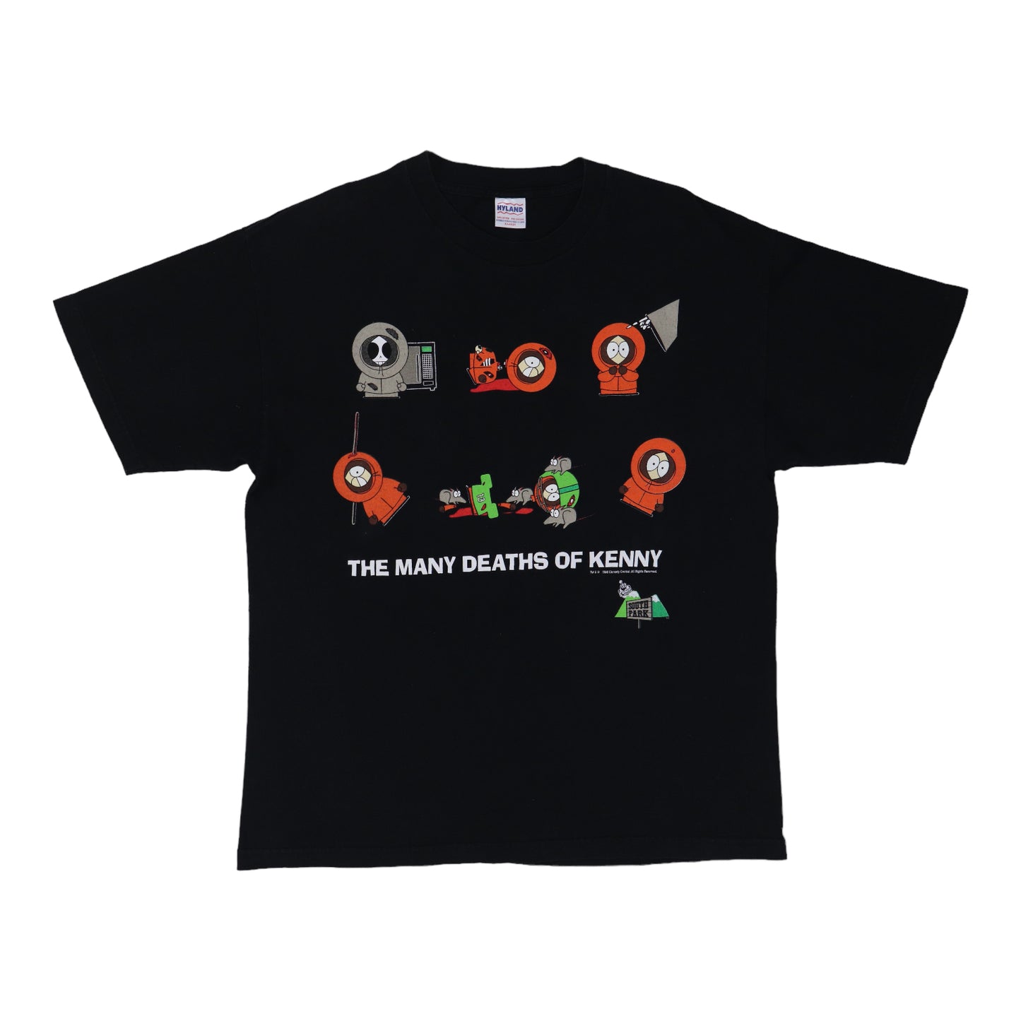 1998 South Park Many Deaths Of Kenny Shirt