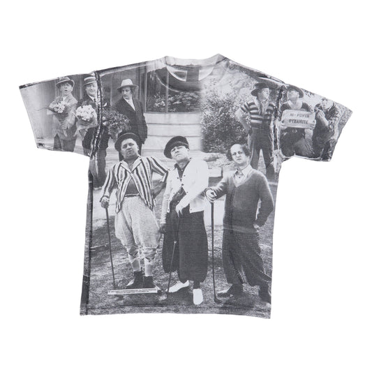 1998 The Three Stooges All Over Print Shirt