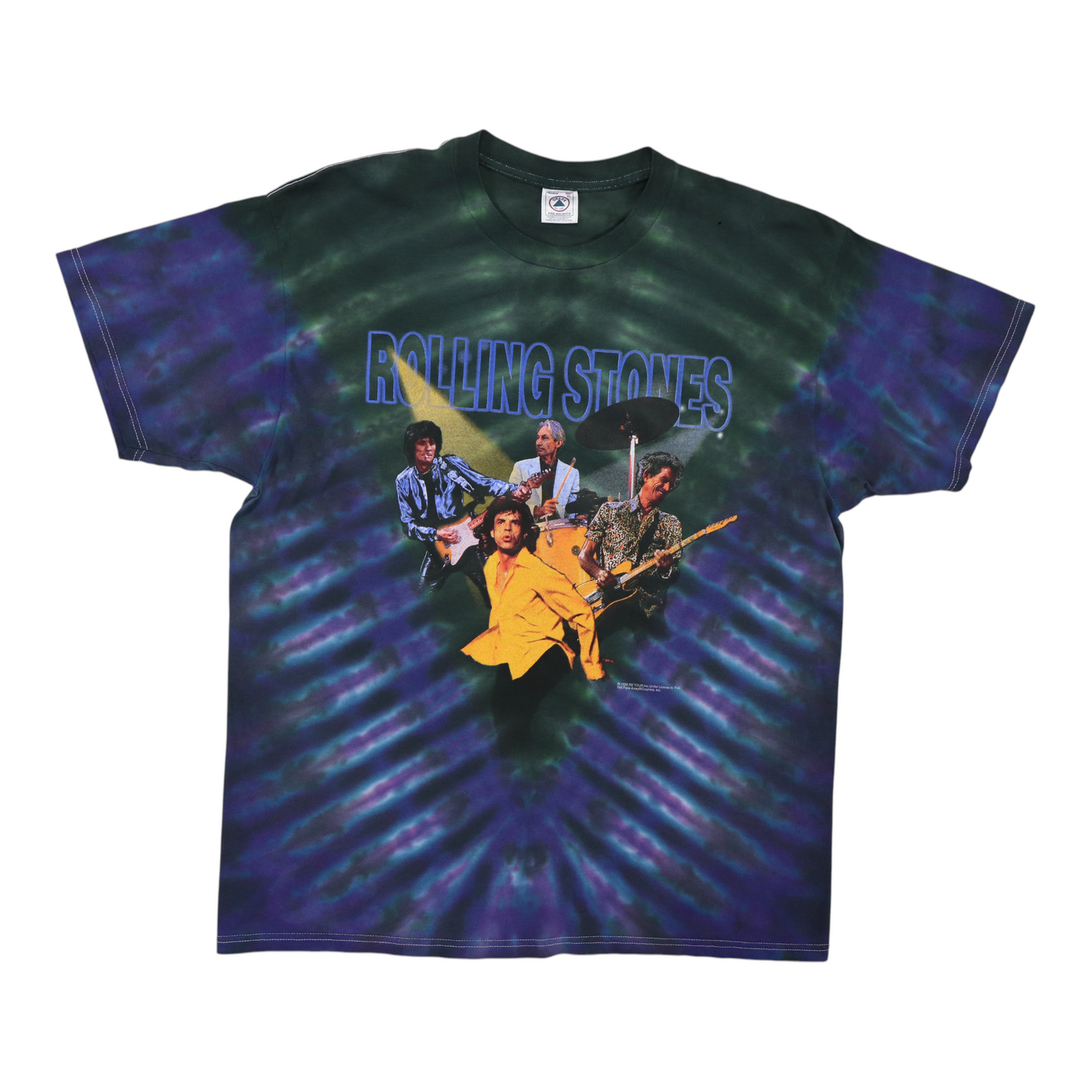 1999 Rolling Stones No Security Tie Dye Tour Shirt