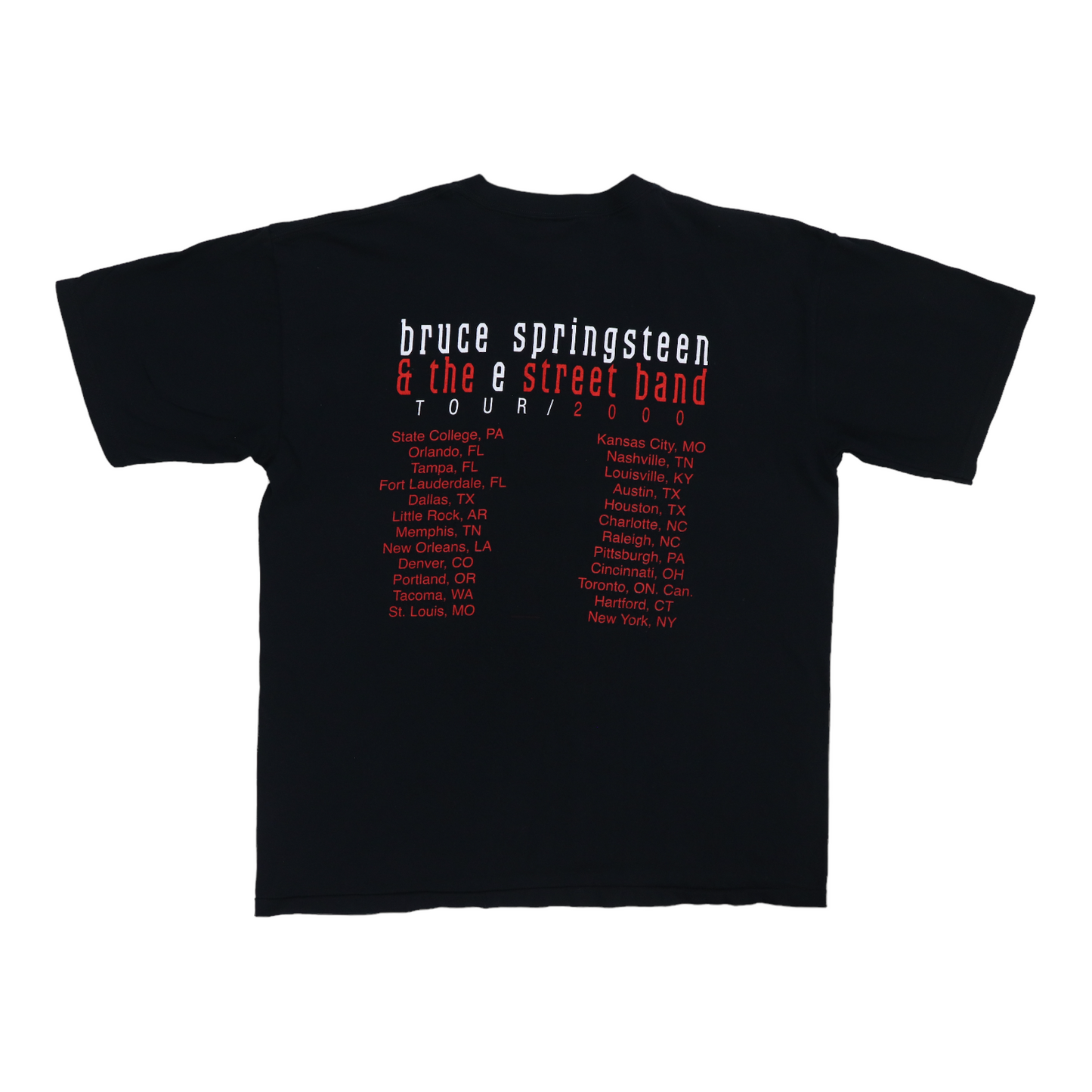 2000 Bruce Springsteen Tour Shirt