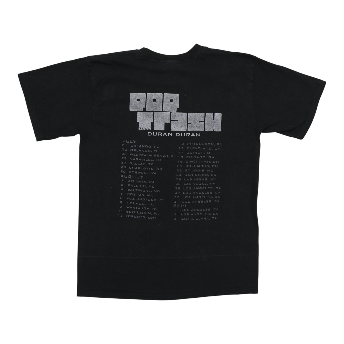 2000 Duran Duran Pop Trash Tour Shirt