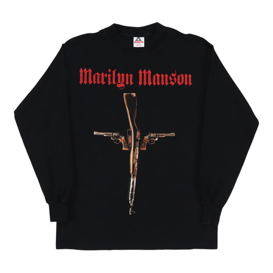 2000 Marilyn Manson God Guns Government Long Sleeve Shirt