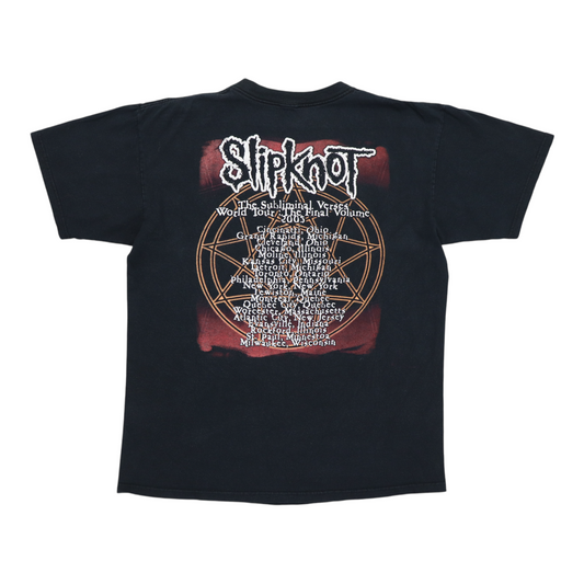 2005 Slipknot Subliminal Verses World Tour Shirt