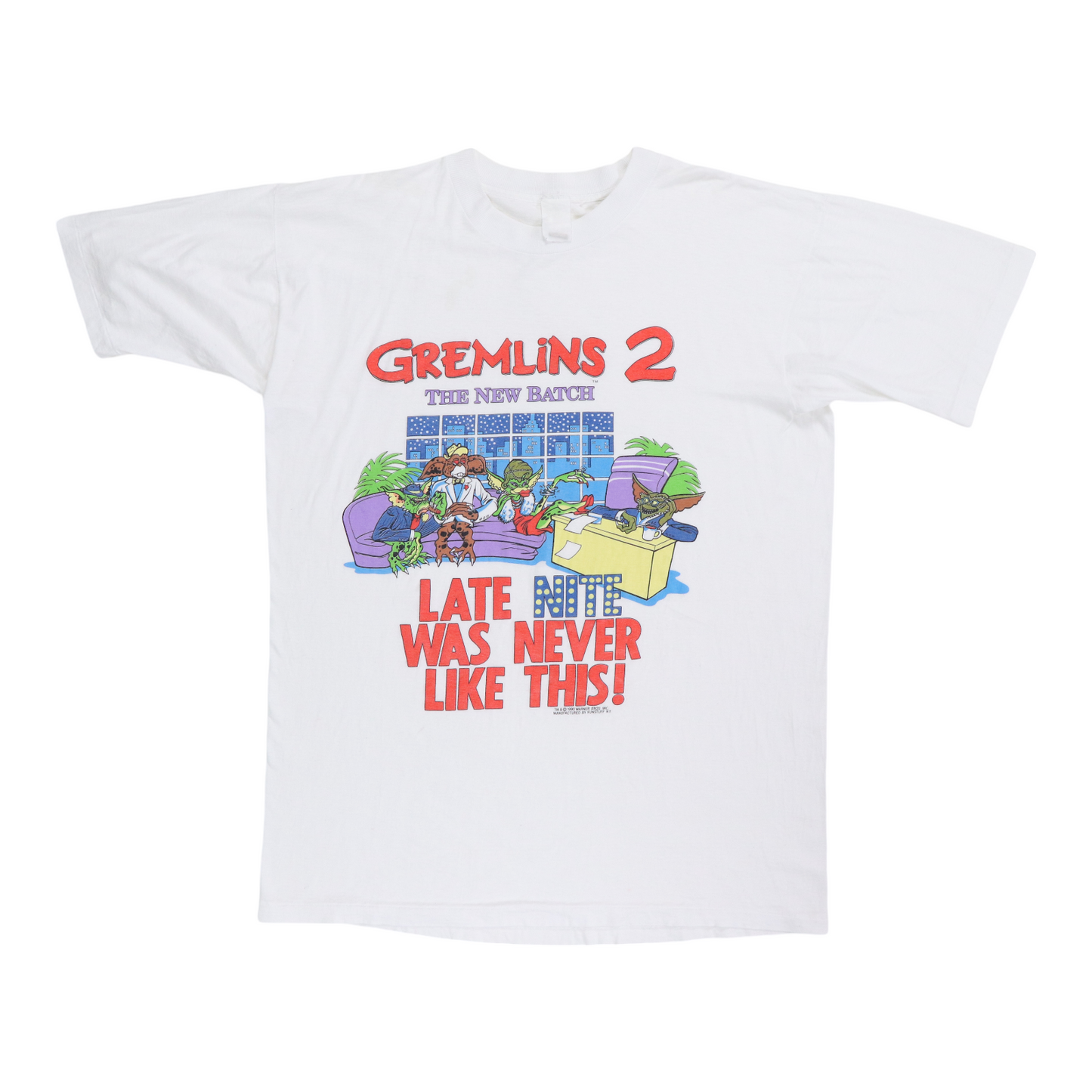 1990 Gremlins 2 Late Night Was Never Like This Shirt