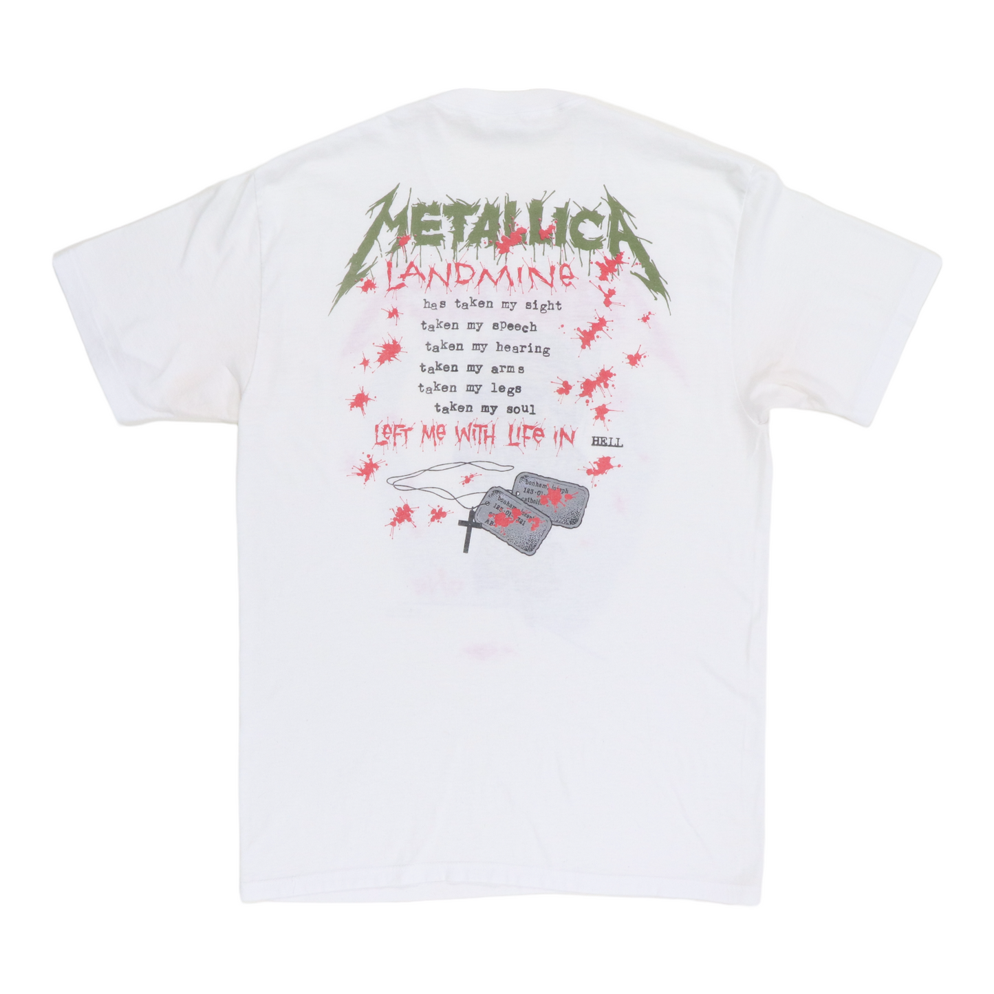 1989 Metallica Landmine Shirt