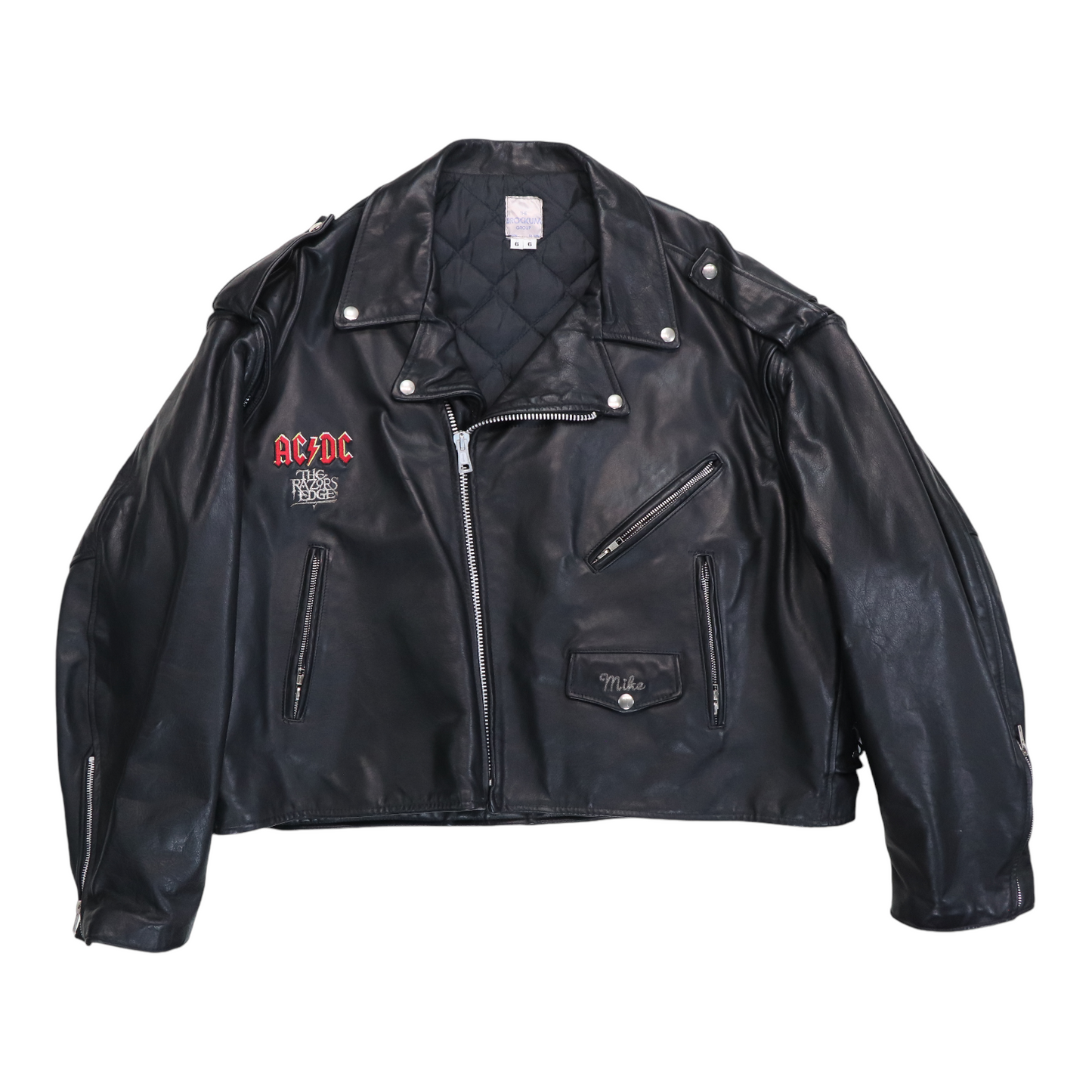 1990 ACDC Razor's Edge Tour Crew Leather Jacket