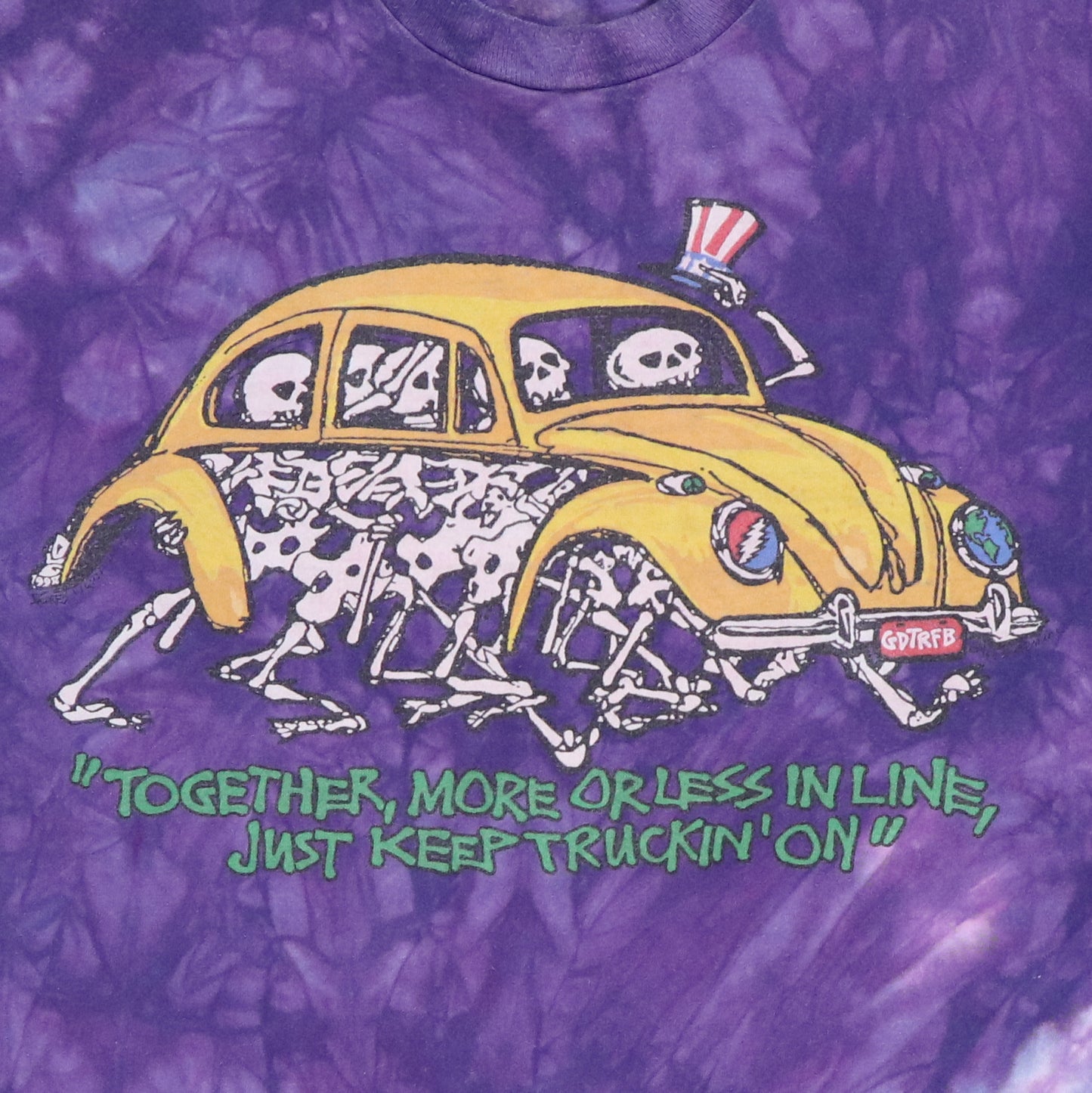 1994 Grateful Dead Keep Truckin On Tie Dye Shirt