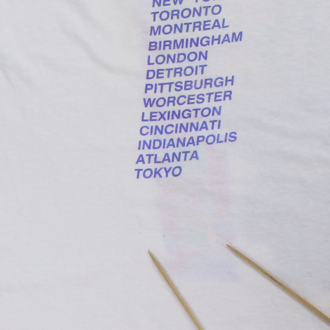 1989 Paul McCartney World Tour Shirt