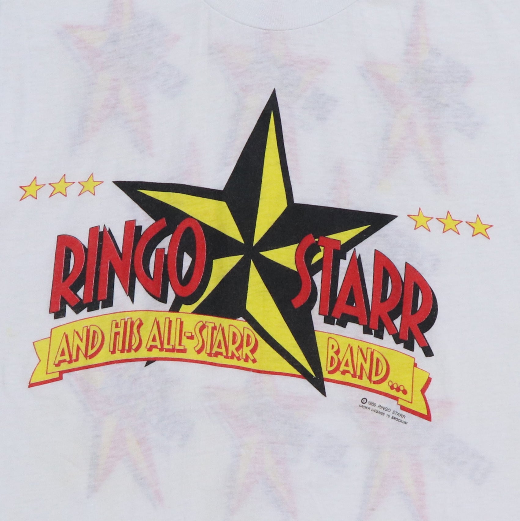 Ringo Starr Shirt 1989 All Star Band Tank Top Tee Beatles Large store Brockum