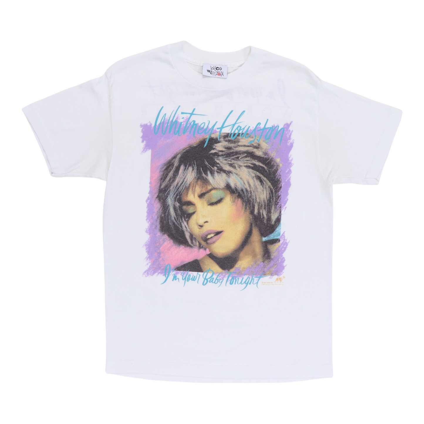 1991 Whitney Houston I'm Your Baby Tonight Tour Shirt