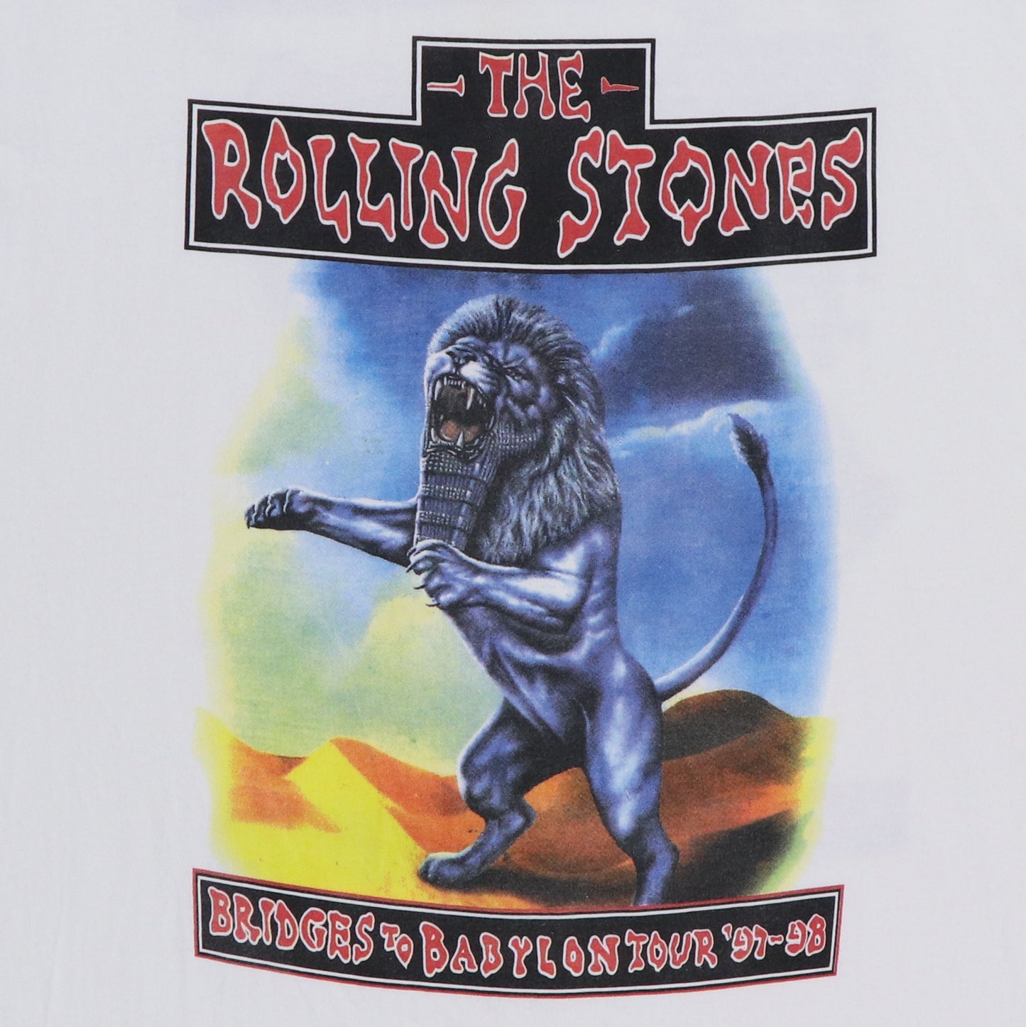 1997 Rolling Stones Bridges To Babylon Tour Shirt