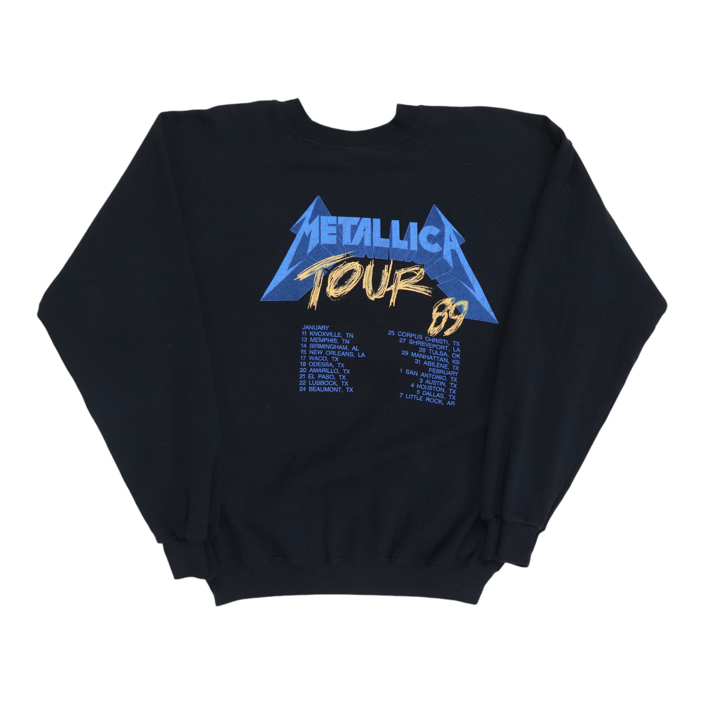 1988 Metallica And Justice For All Tour Sweatshirt