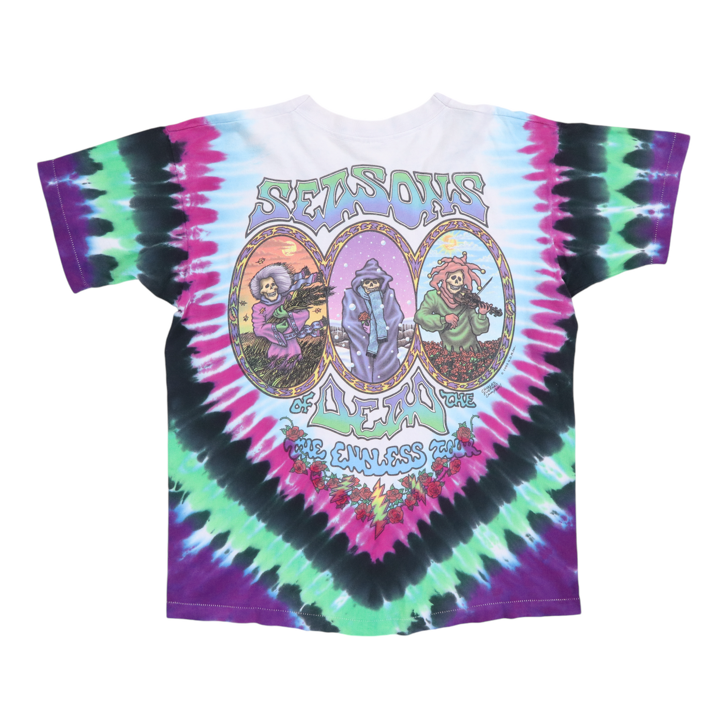 1993 Grateful Dead Seasons Of The Dead Tie Dye Shirt