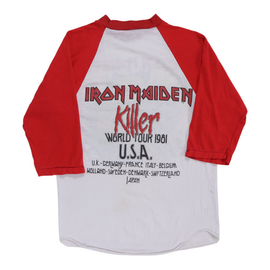 1981 Iron Maiden Killer Tour Jersey Shirt