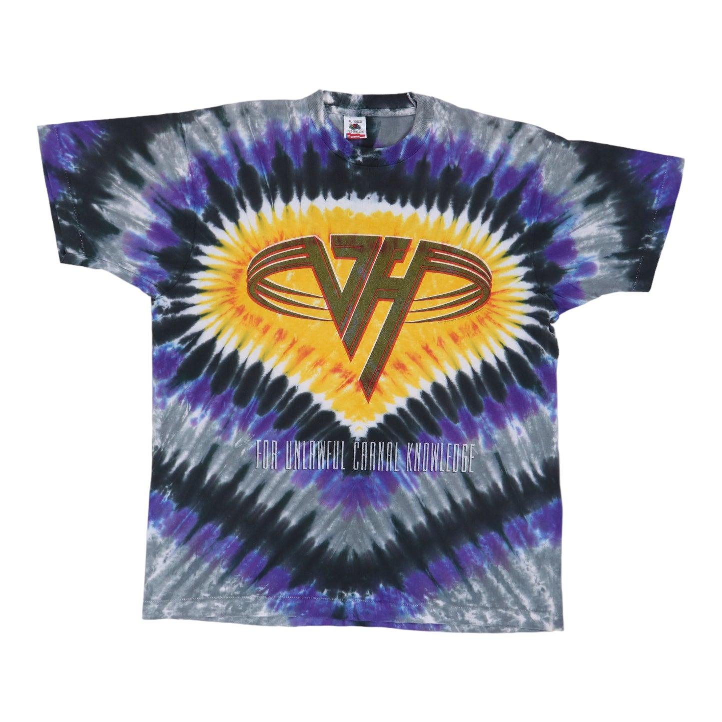 1991 Van Halen For Unlawful Carnal Knowledge Tie Dye Shirt