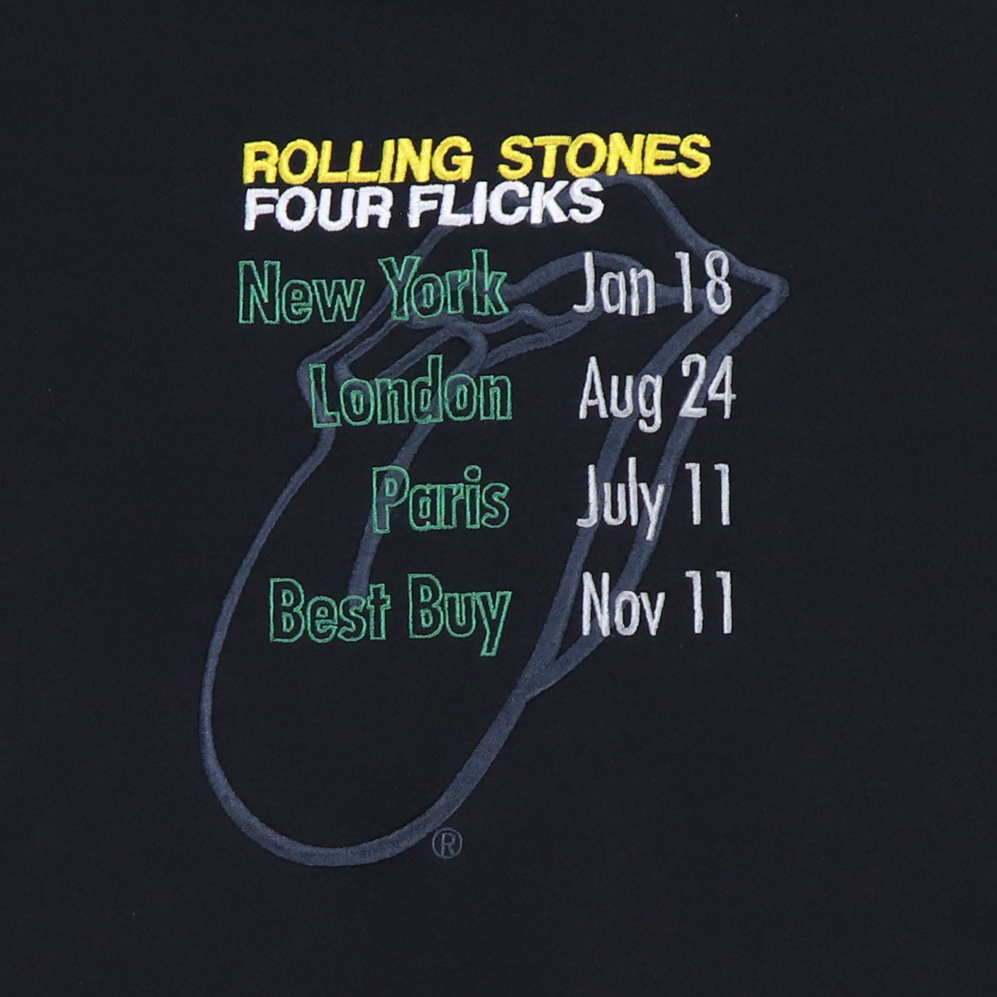 2003 Rolling Stones Four Flicks Tour Hoodie