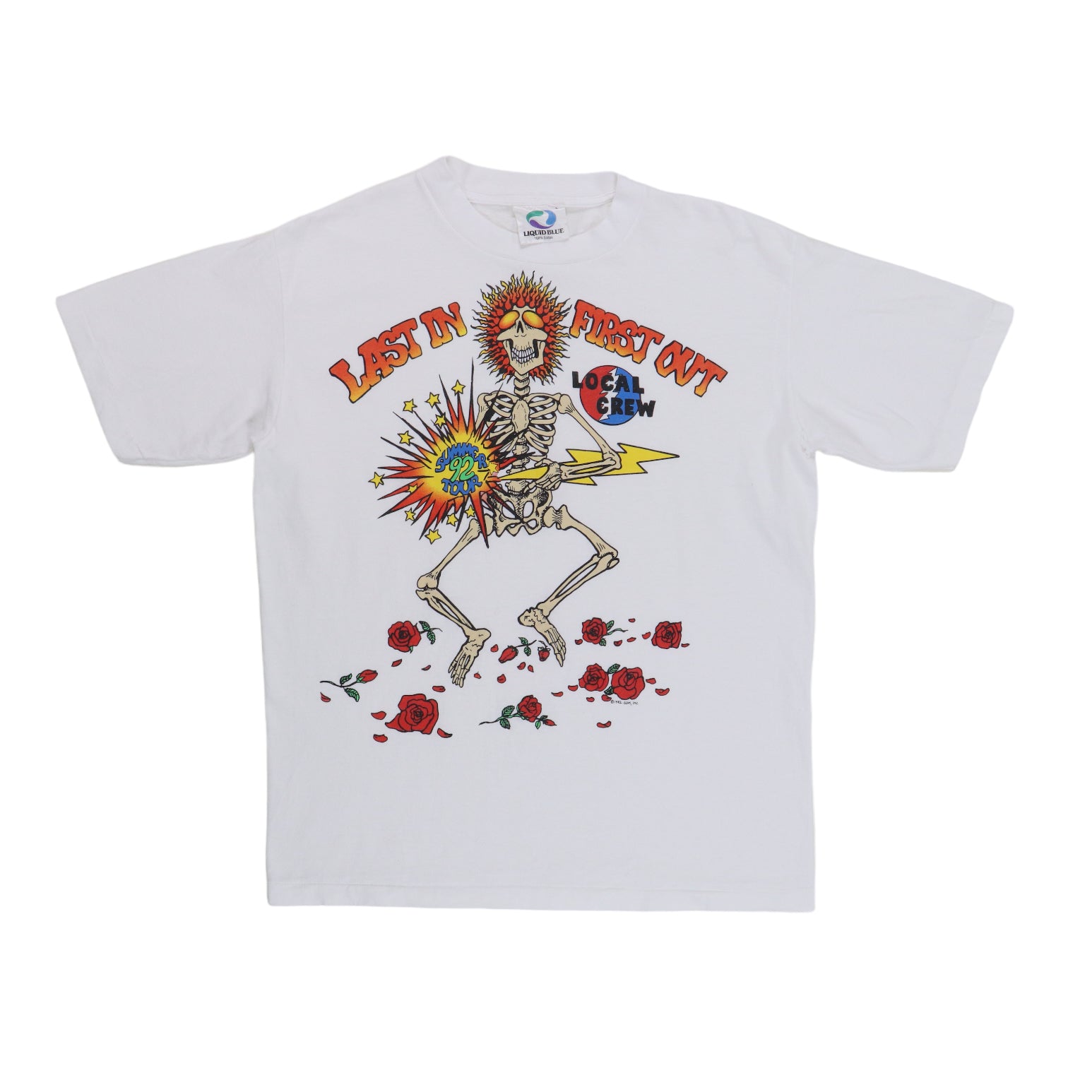 1992 Grateful Dead Last In First Out Crew Tour Shirt