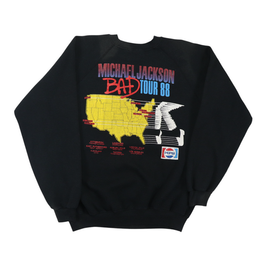 1988 Michael Jackson Bad Tour Sweatshirt