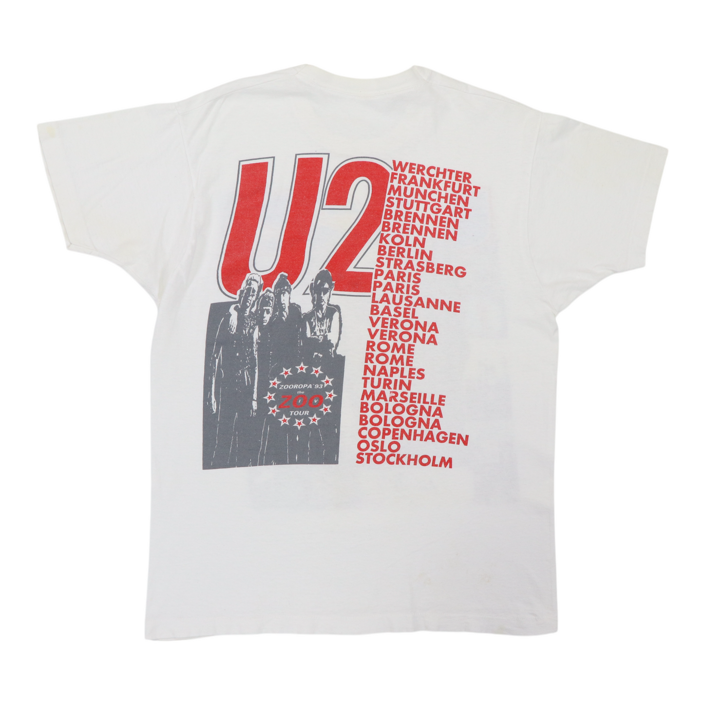 1993 U2 European Tour Shirt