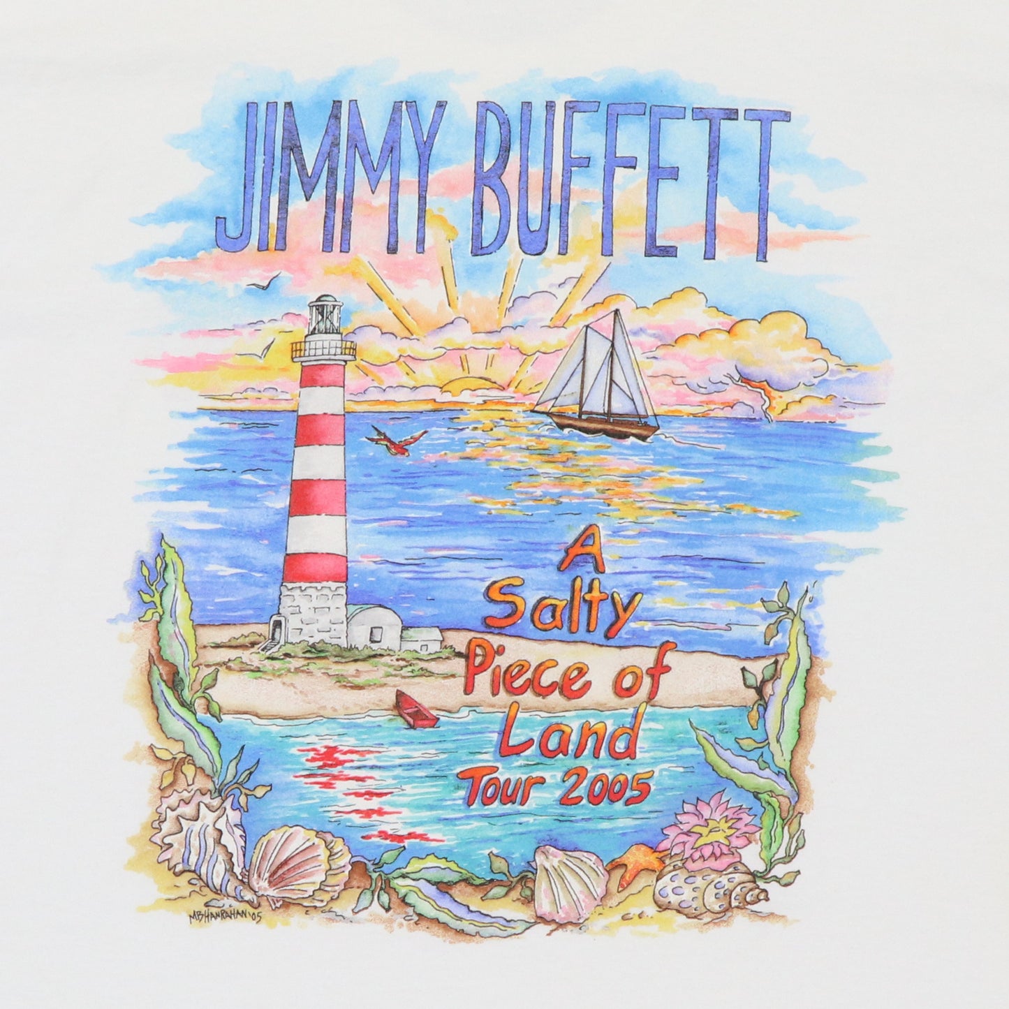 2005 Jimmy Buffett Salty Piece Of Land Tour Shirt