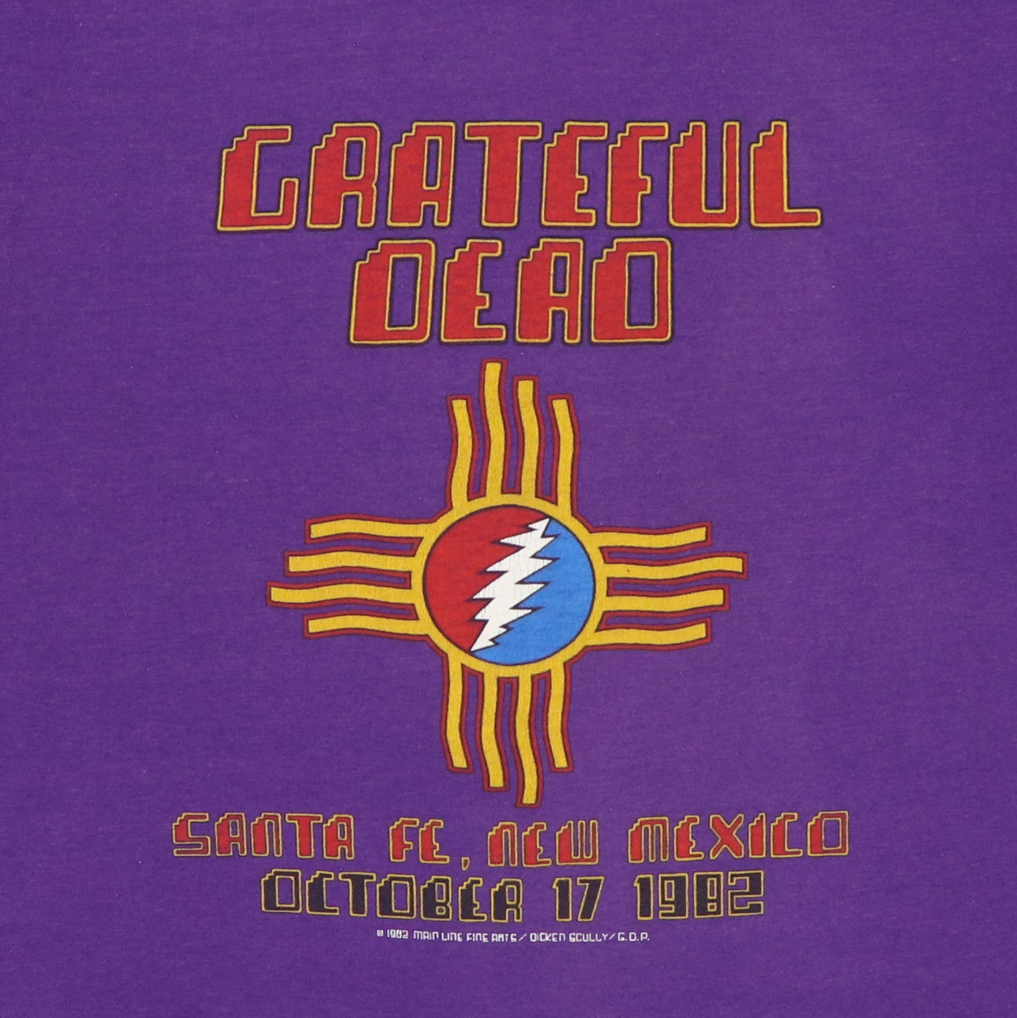 1982 Grateful Dead New Mexico Concert Shirt