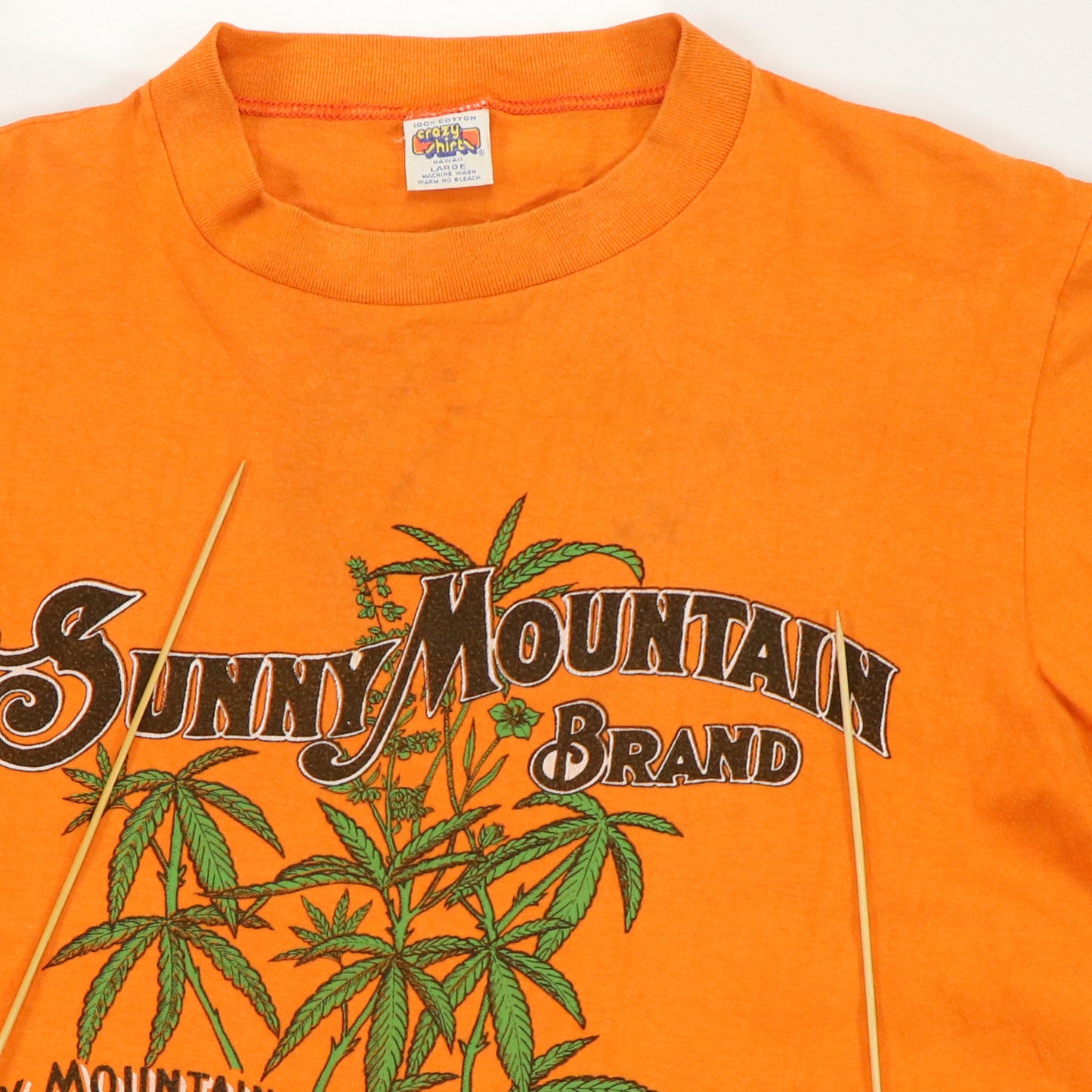 1974 Sunny Mountain Hawaii Brand Marijuana Shirt